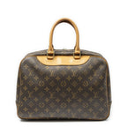 Louis Vuitton Deauville Brown Monogram Canvas Handbag — view 5