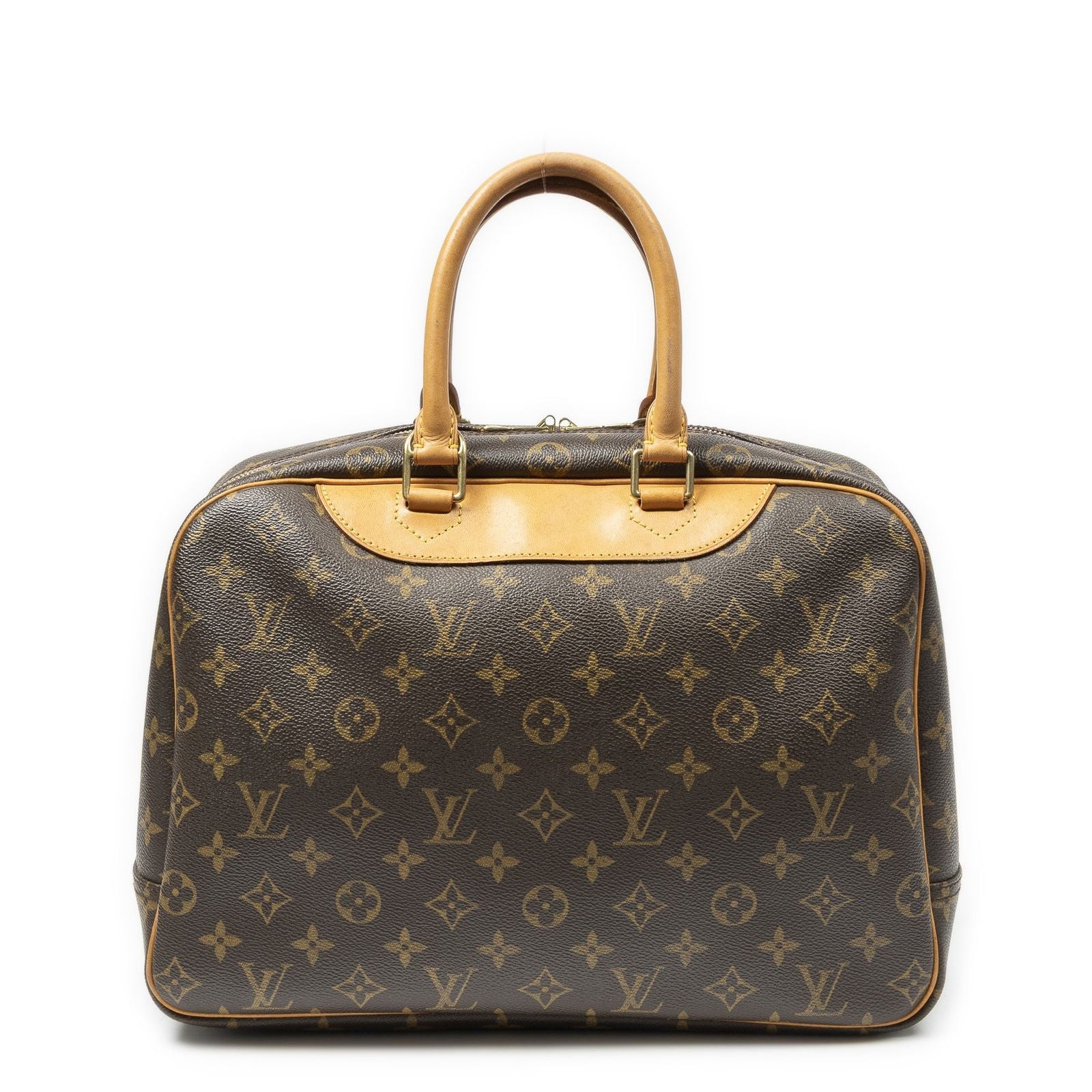 Louis Vuitton Deauville Brown Monogram Canvas Handbag — view 5