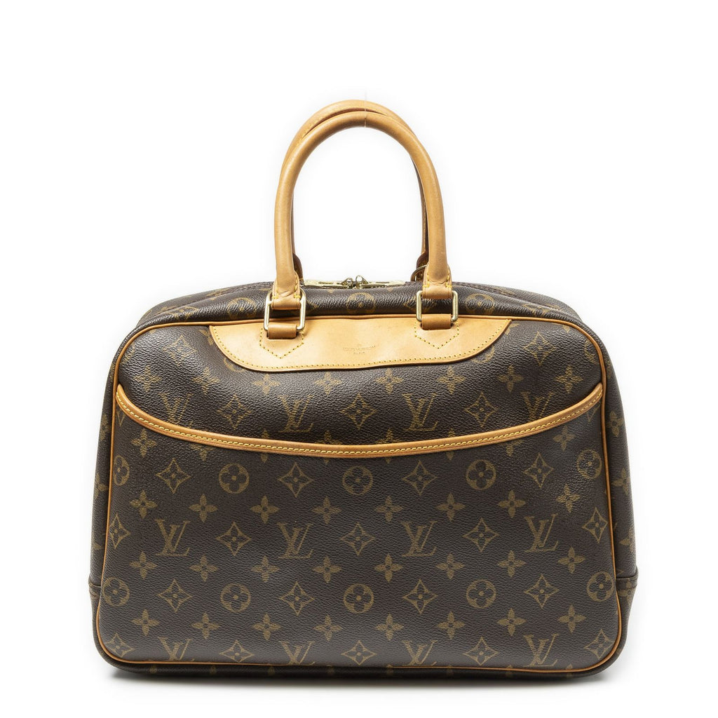 Louis Vuitton Deauville Brown Monogram Canvas Handbag