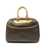 Louis Vuitton Deauville Brown Monogram Canvas Handbag