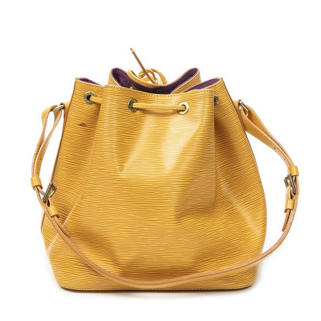 Louis Vuitton Noe Yellow Epi Bucket Bag — view 5