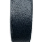 Gucci GG Round Cross Belt Bag Navy Gray Leather — view 8