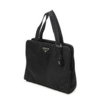 Prada Square Zip Tote Black Nylon Canvas — view 2