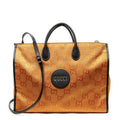 Gucci Off the Grid Orange Black Jumbo GG Canvas Shoulder Bag