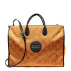 Gucci Off the Grid Orange Black Jumbo GG Canvas Shoulder Bag