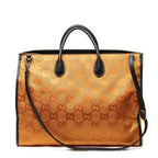 Gucci Off the Grid Orange Black Jumbo GG Canvas Shoulder Bag — view 5