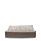 Gucci Embroidery Tote Brown Gray — view 6