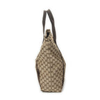 Gucci Open Shopping Tote Beige Brown GG Canvas — view 3