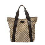 Gucci Open Shopping Tote Beige Brown GG Canvas