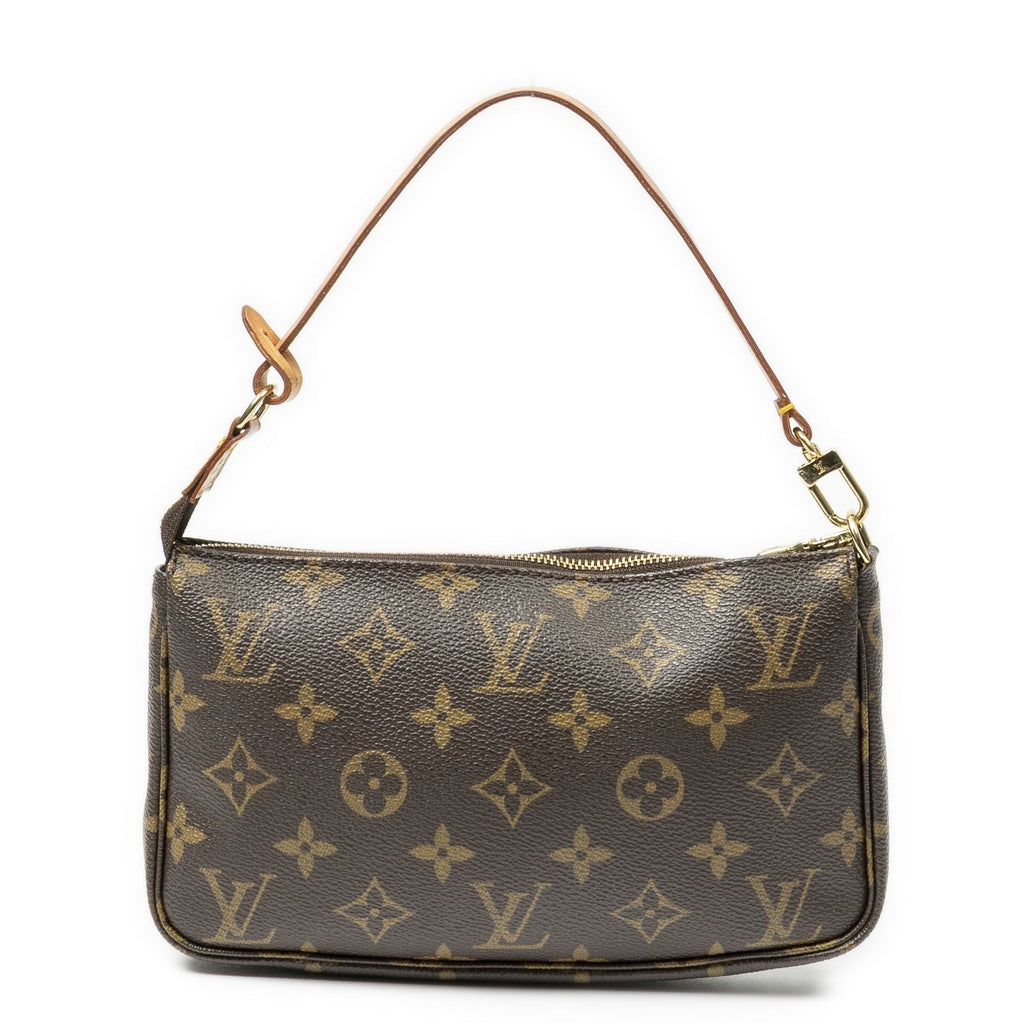 Louis Vuitton Pochette Brown Monogram Canvas Handbag