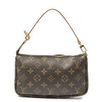 Louis Vuitton Pochette Brown Monogram Canvas Handbag