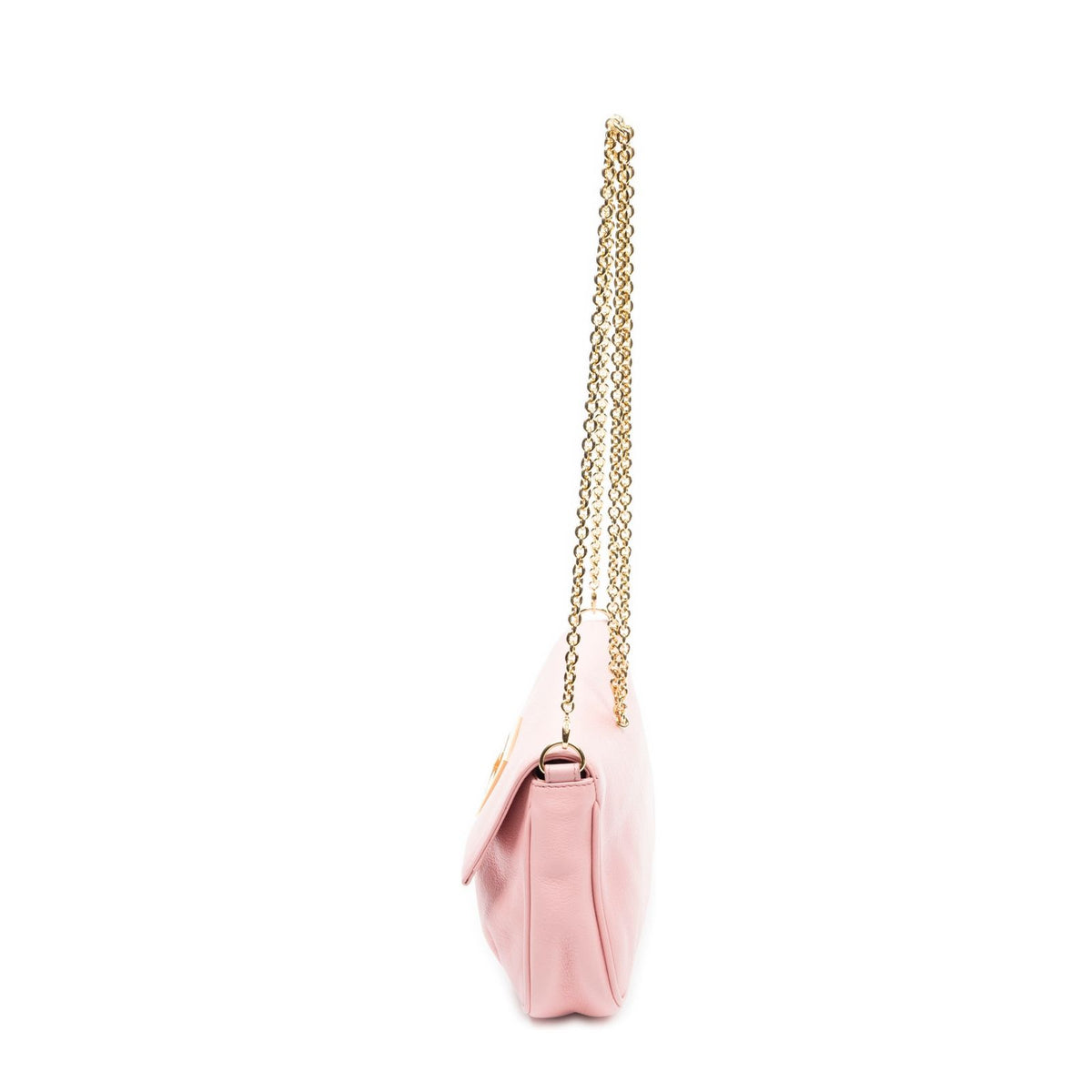 Fendi Star Pochette Crossbody Pink Calfskin Leather — view 3