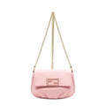 Fendi Star Pochette Crossbody Pink Calfskin Leather