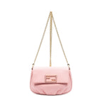 Fendi Star Pochette Crossbody Pink Calfskin Leather