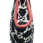 Gucci Rajah Tweed Chain Large Tote Red Black — view 7
