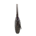 Fendi Baguette Brown Black Zucca Canvas Shoulder Bag — view 4