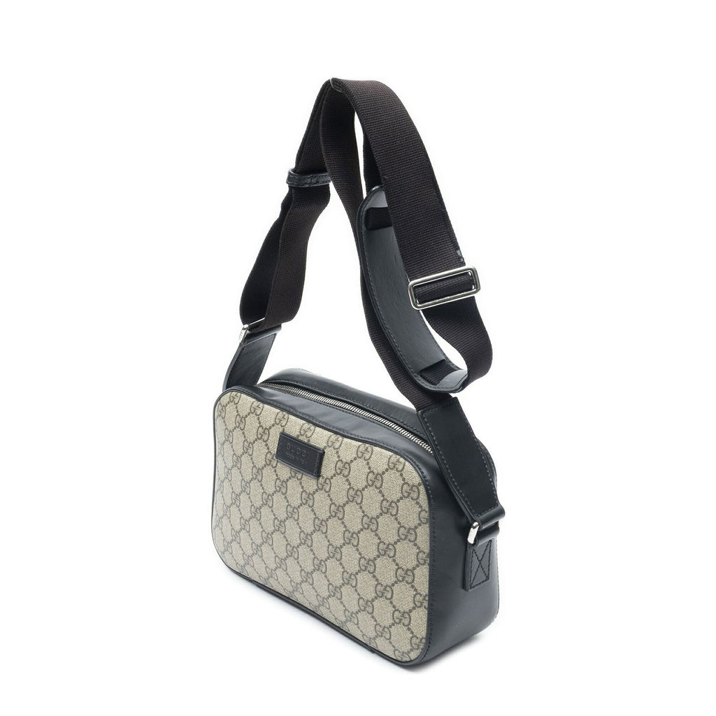 Gucci Camera Bag Beige Black Supreme Canvas — view 2