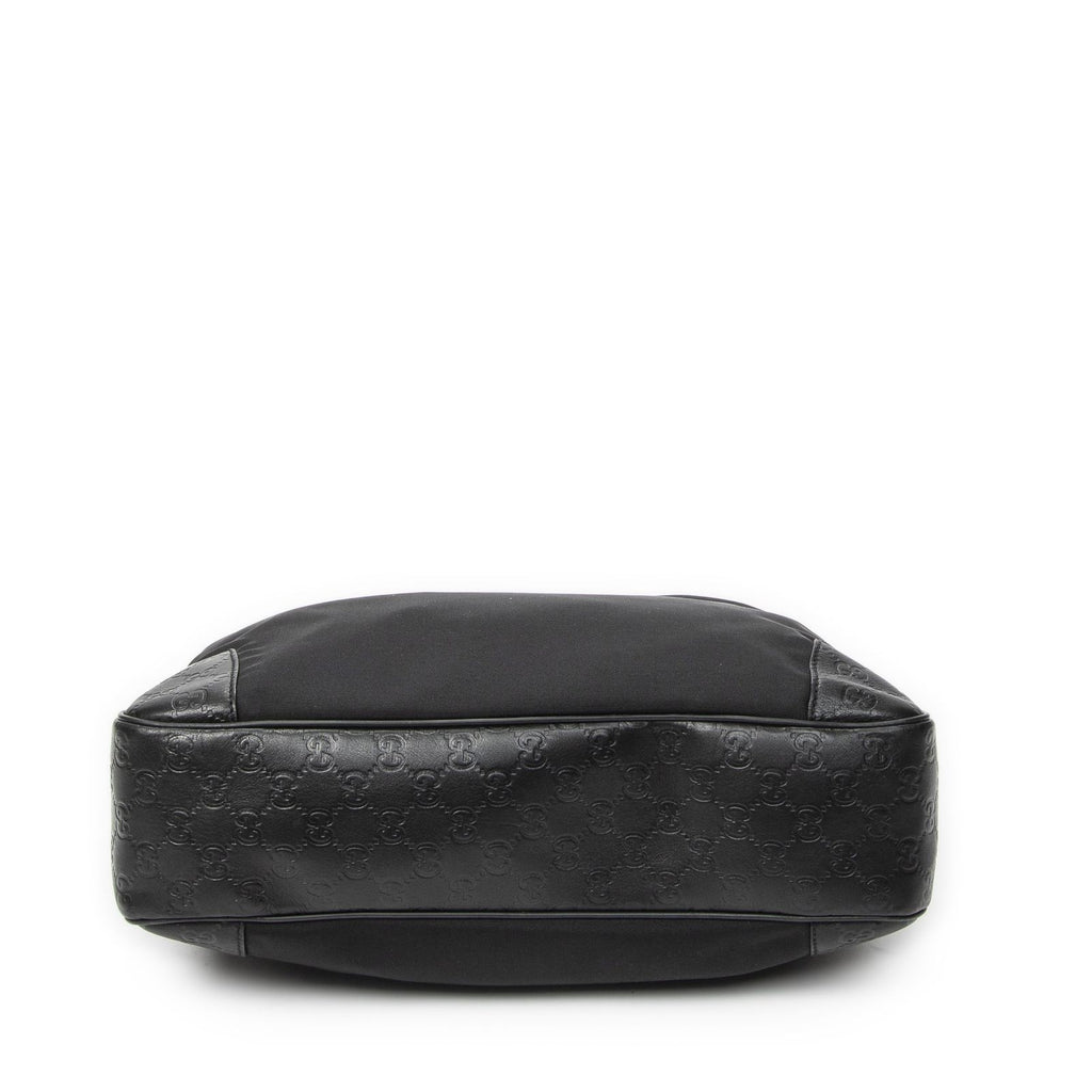 Gucci Large Front Pocket Messenger Black Nylon Canvas — view 6