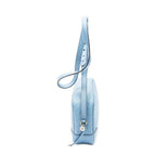 Gucci Bree Cross Belt Bag Blue Micro Guccissima Leather — view 3