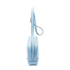 Gucci Bree Cross Belt Bag Blue Micro Guccissima Leather — view 4