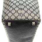Celine Vertical Tote Black Gray Macadam Canvas — view 7