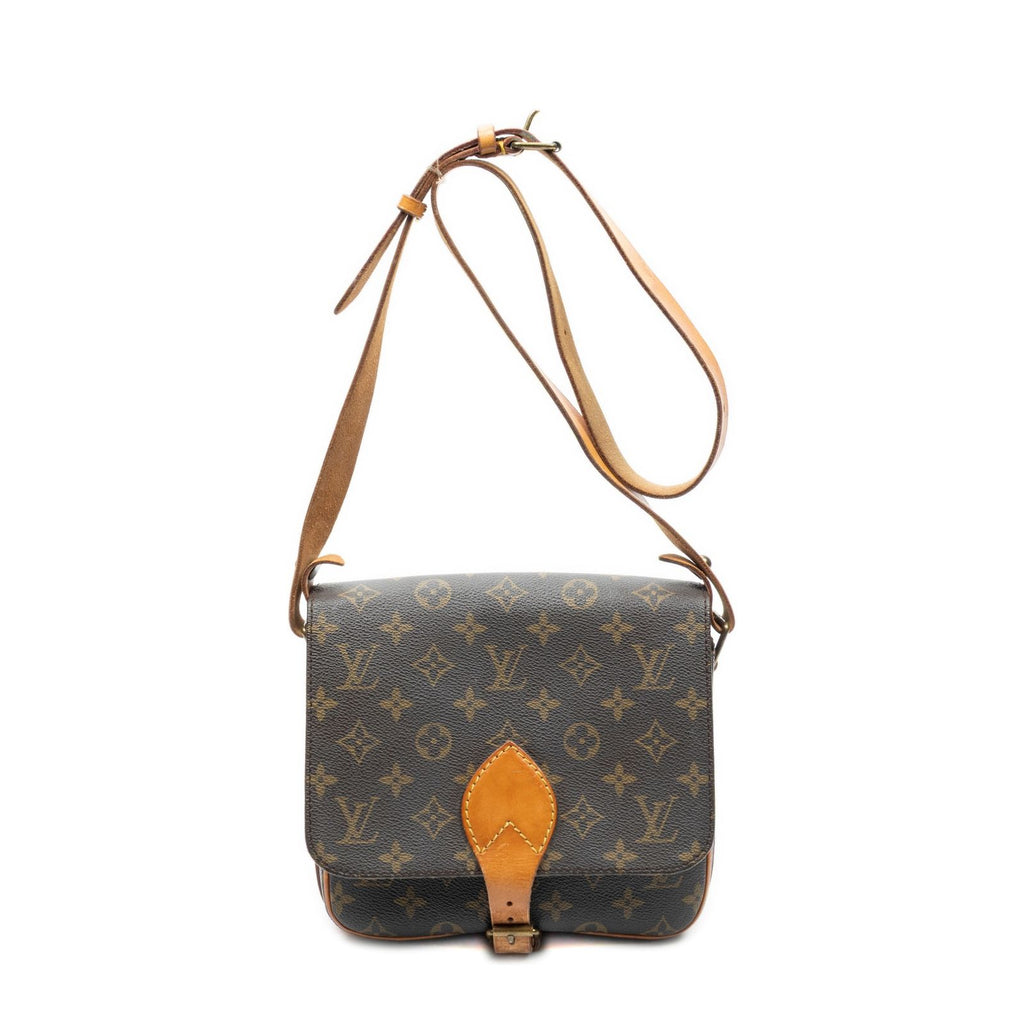 Louis Vuitton Cartouchiere Brown Monogram Canvas Handbag