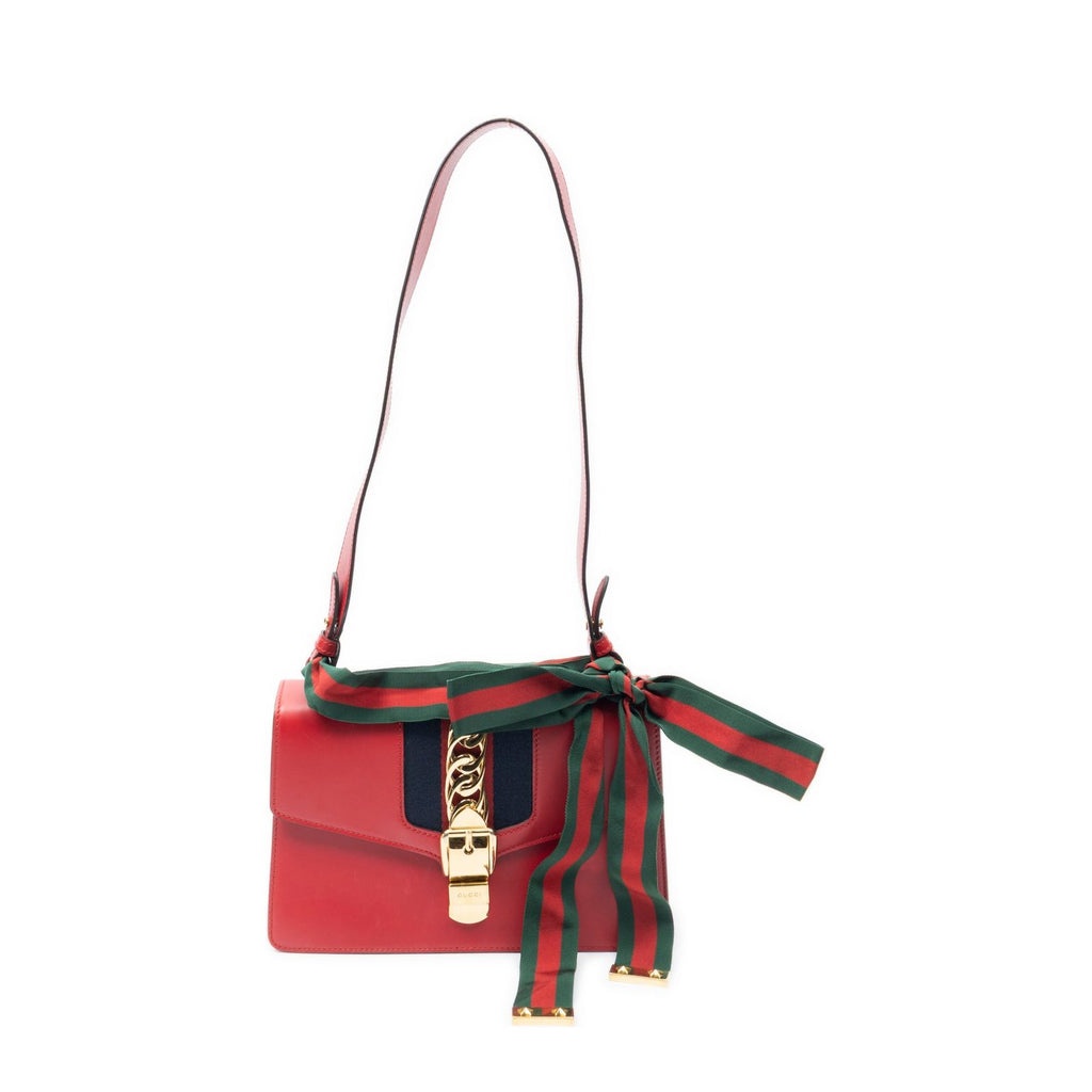 Gucci Small Sylvie Bag Red Smooth Leather