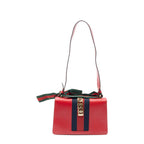 Gucci Small Sylvie Bag Red Smooth Leather — view 5