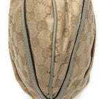 Gucci Large Shape D-ring Abbey Messenger Beige Light Green GG Canvas — view 8