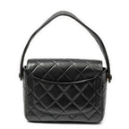 Chanel CC Mini Square Flap Bag Black Quilted Lambskin Leather — view 5
