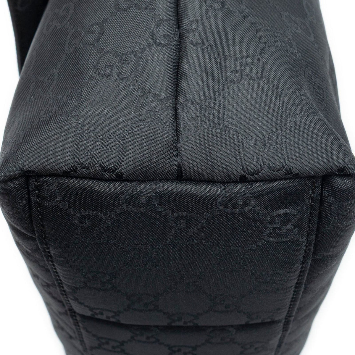 Gucci g Square Flap Bag Messenger Black Nylon Canvas — view 7