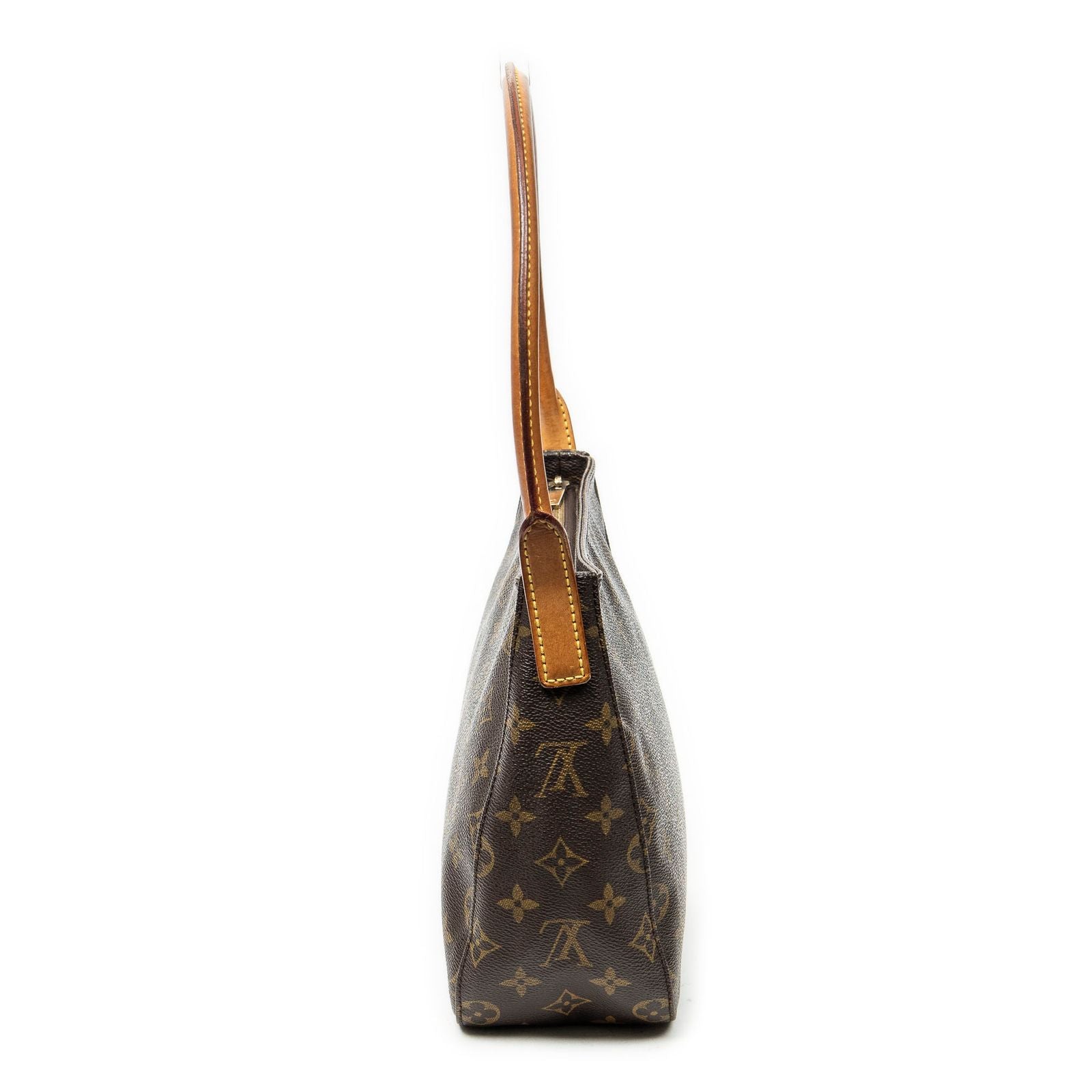 Louis Vuitton Looping Brown Monogram Canvas Shoulder Bag — view 3