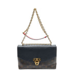 Louis Vuitton Saint Placide Brown Black Monogram Canvas Shoulder Bag