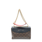 Louis Vuitton Saint Placide Brown Black Monogram Canvas Shoulder Bag — view 5
