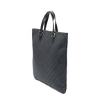 Gucci Vertical Tote Black GG Denim Canvas — view 2
