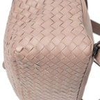 Bottega Veneta Mini Backpack Pink Intrecciato Leather — view 7