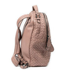 Bottega Veneta Mini Backpack Pink Intrecciato Leather — view 4