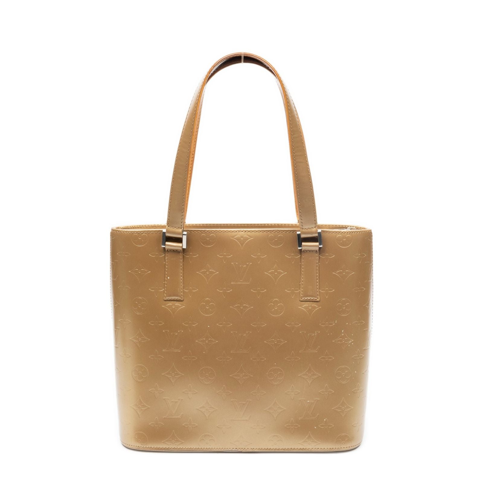 Louis Vuitton Stockton Beige Monogram Matte Shoulder Bag — view 5