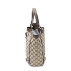 Gucci Small Abbey D Ring Tote Beige Brown GG Canvas — view 3
