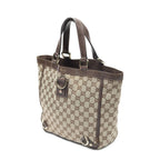 Gucci Small Abbey D Ring Tote Beige Brown GG Canvas — view 2