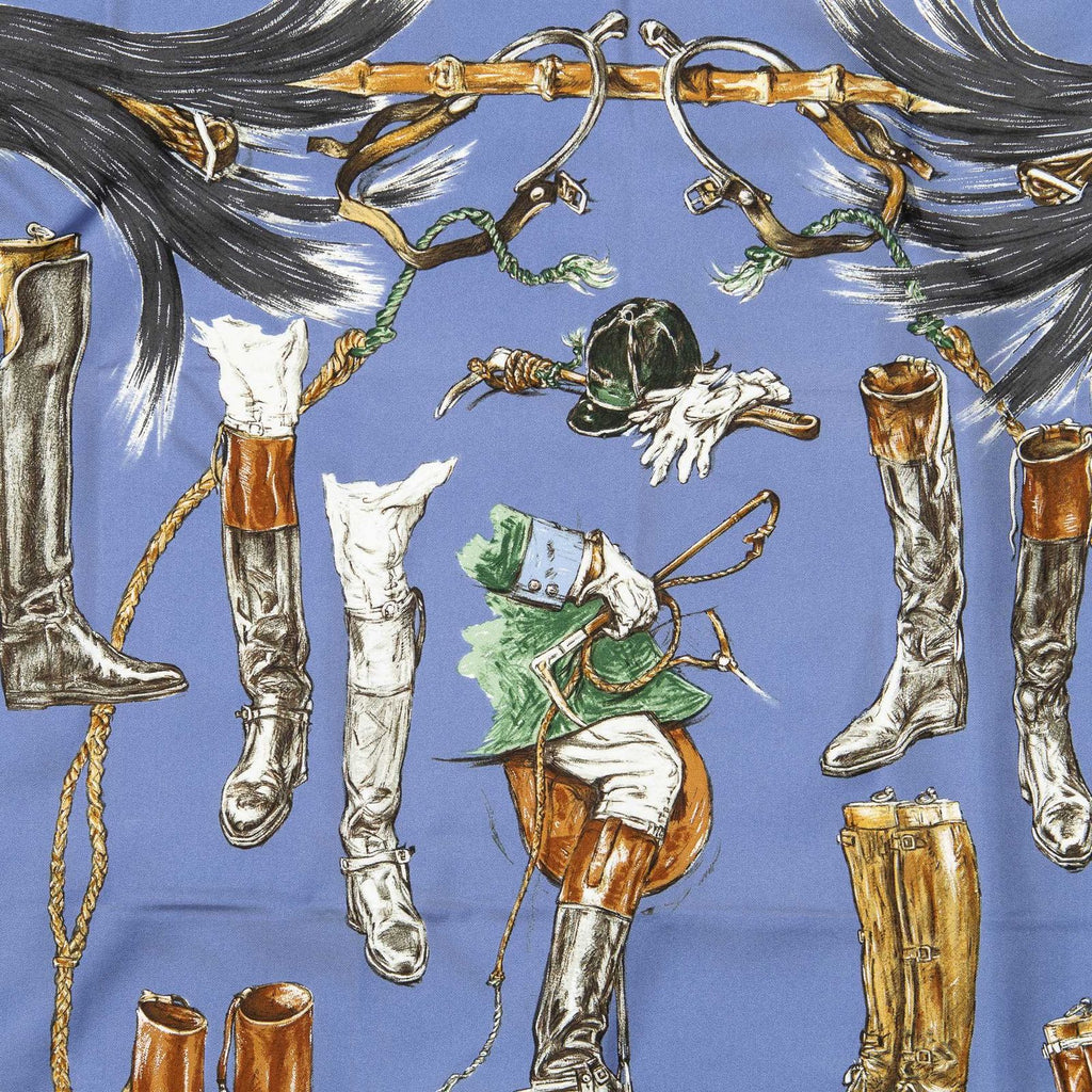 Hermes Scarf Blue — view 3