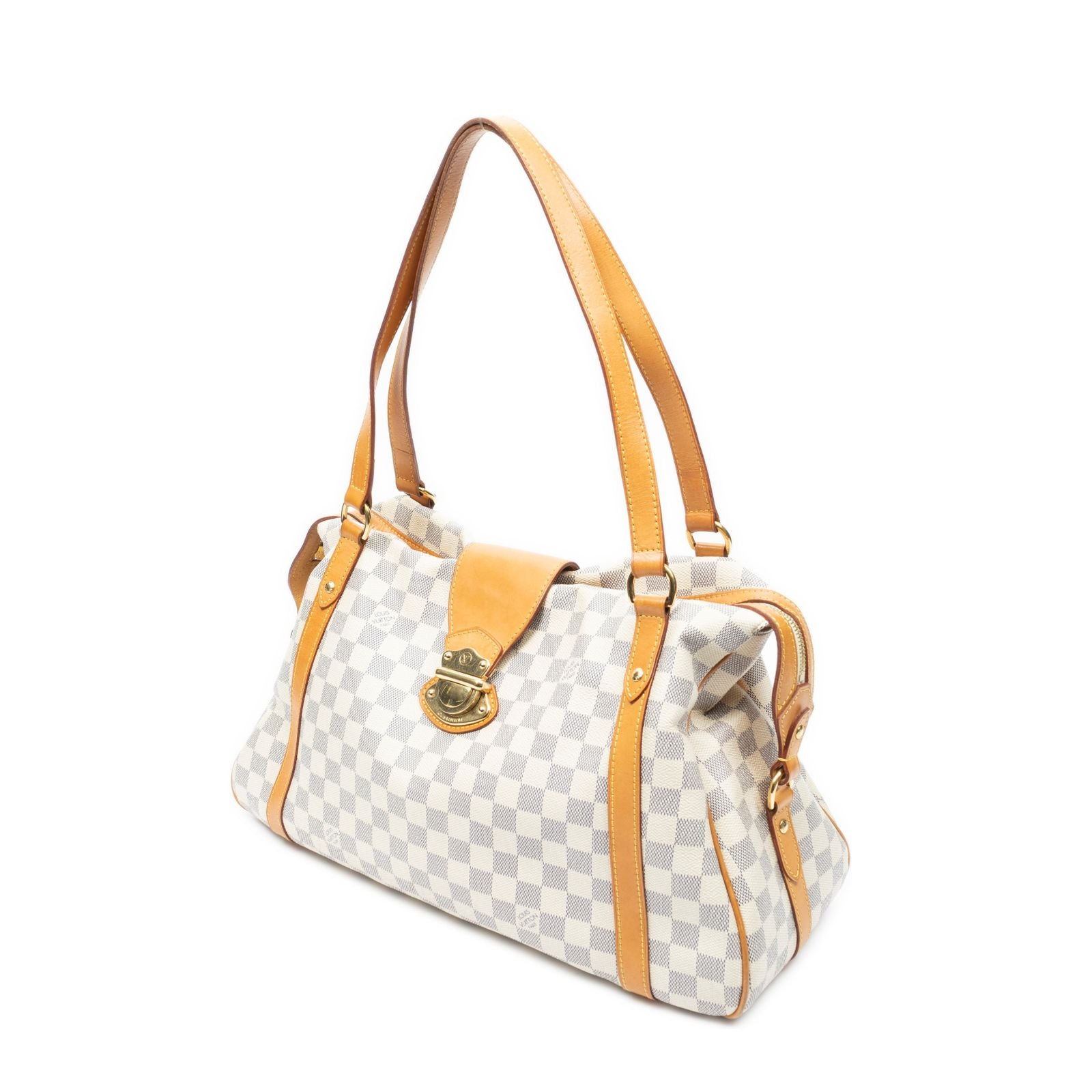 Louis Vuitton Streza Ivory Damier Azur Shoulder Bag — view 2