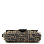 Fendi Baguette Brown Black Zucca Canvas Shoulder Bag — view 6