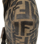 Fendi Baguette Brown Black Zucca Canvas Shoulder Bag — view 7