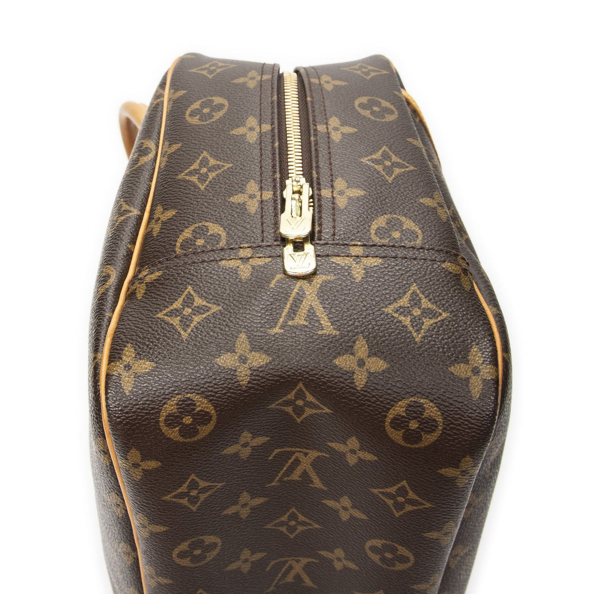 Louis Vuitton Deauville Brown Monogram Canvas Handbag — view 7