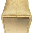 Gucci Small Bucket Tote Gold GG Canvas — view 8