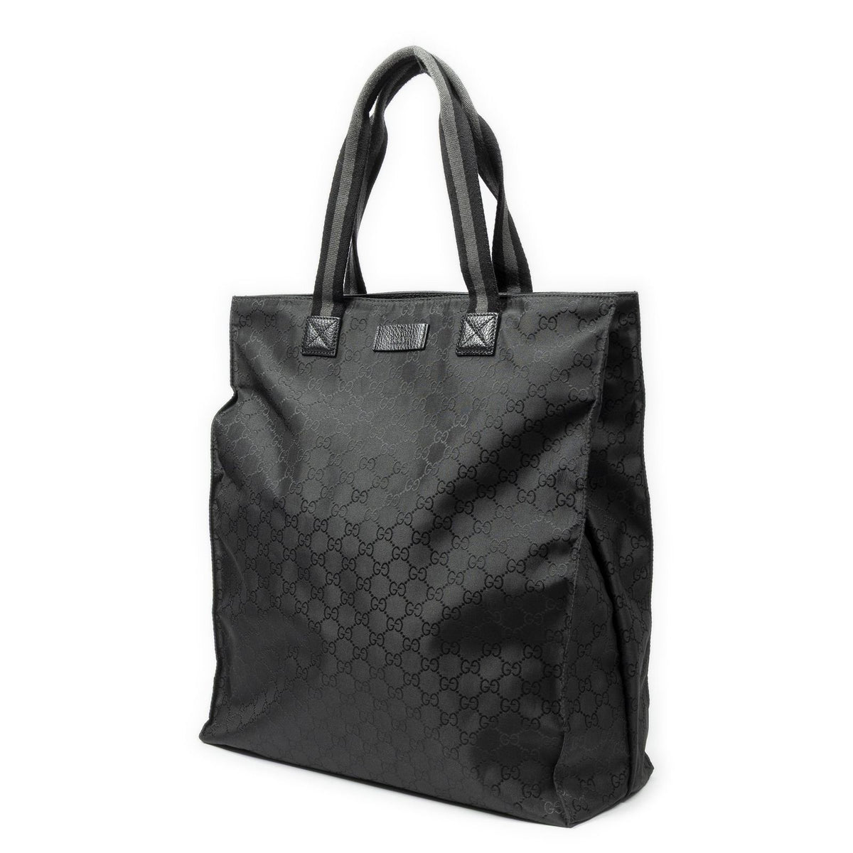 Gucci Vertical Tote Black GG Nylon Canvas — view 2