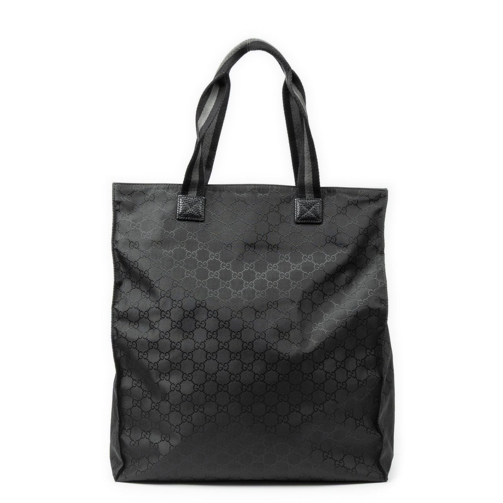 Gucci Vertical Tote Black GG Nylon Canvas — view 5