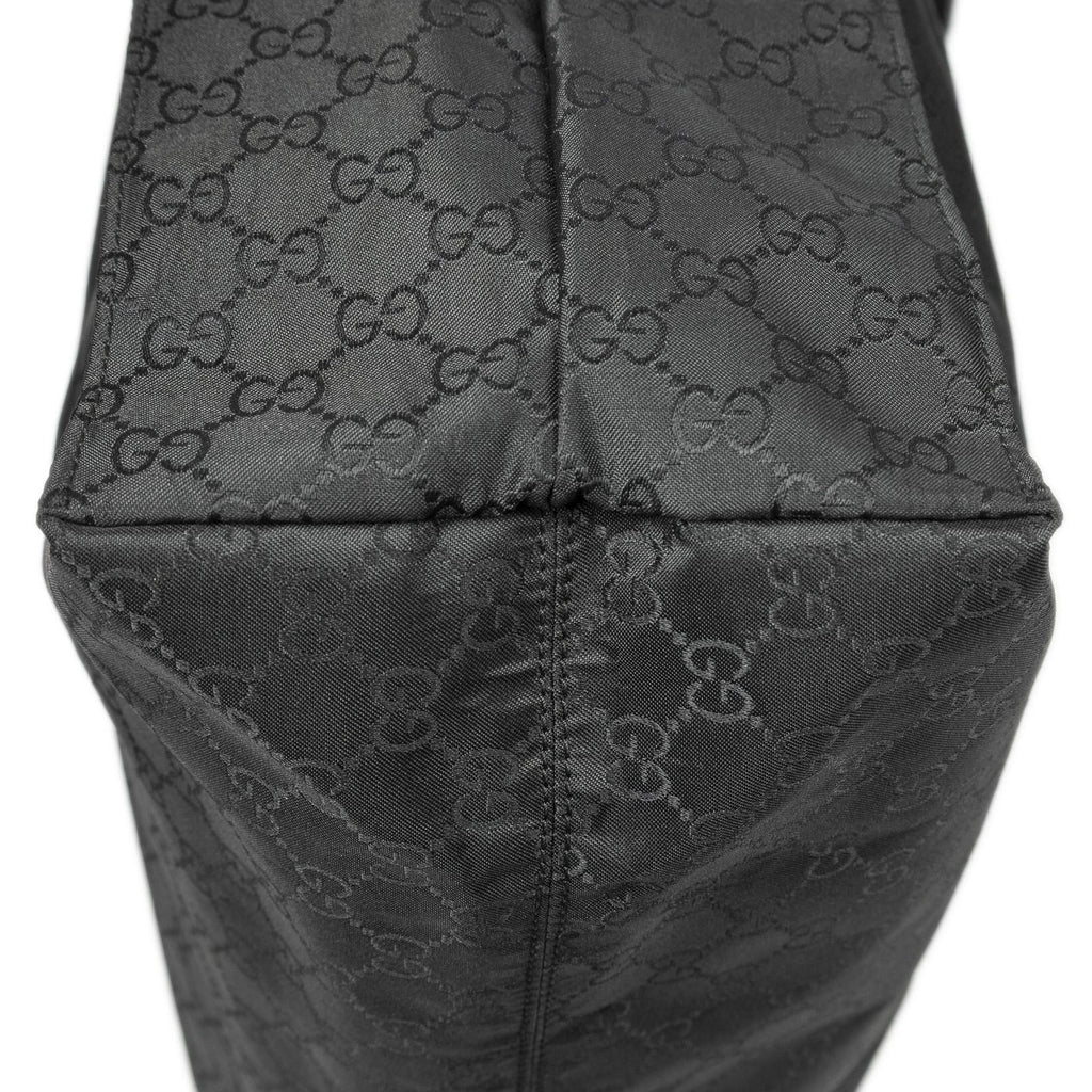 Gucci Vertical Tote Black GG Nylon Canvas — view 7