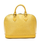 Louis Vuitton Alma Yellow Epi Handbag — view 5